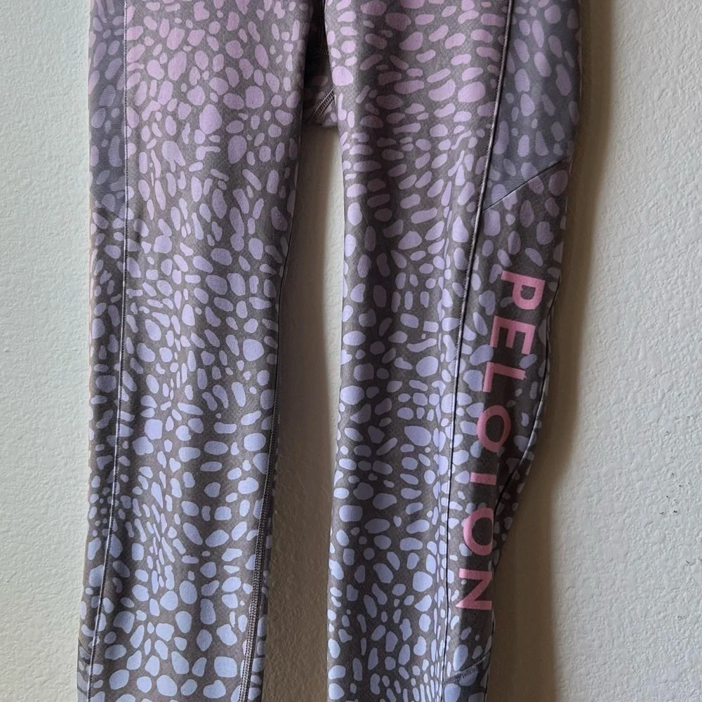 Peloton X WITH Nala Riverstone High Waist Leggings Pockets Mesh Detail Sz S